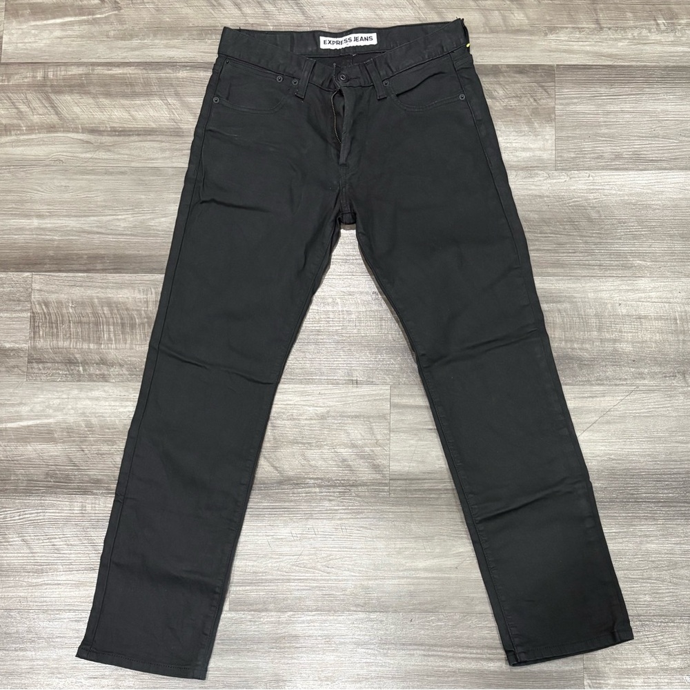 Express Men’s Black Slim Fit Jeans – Size 30x30 (Measured 15” Waist, 30” Inseam‎